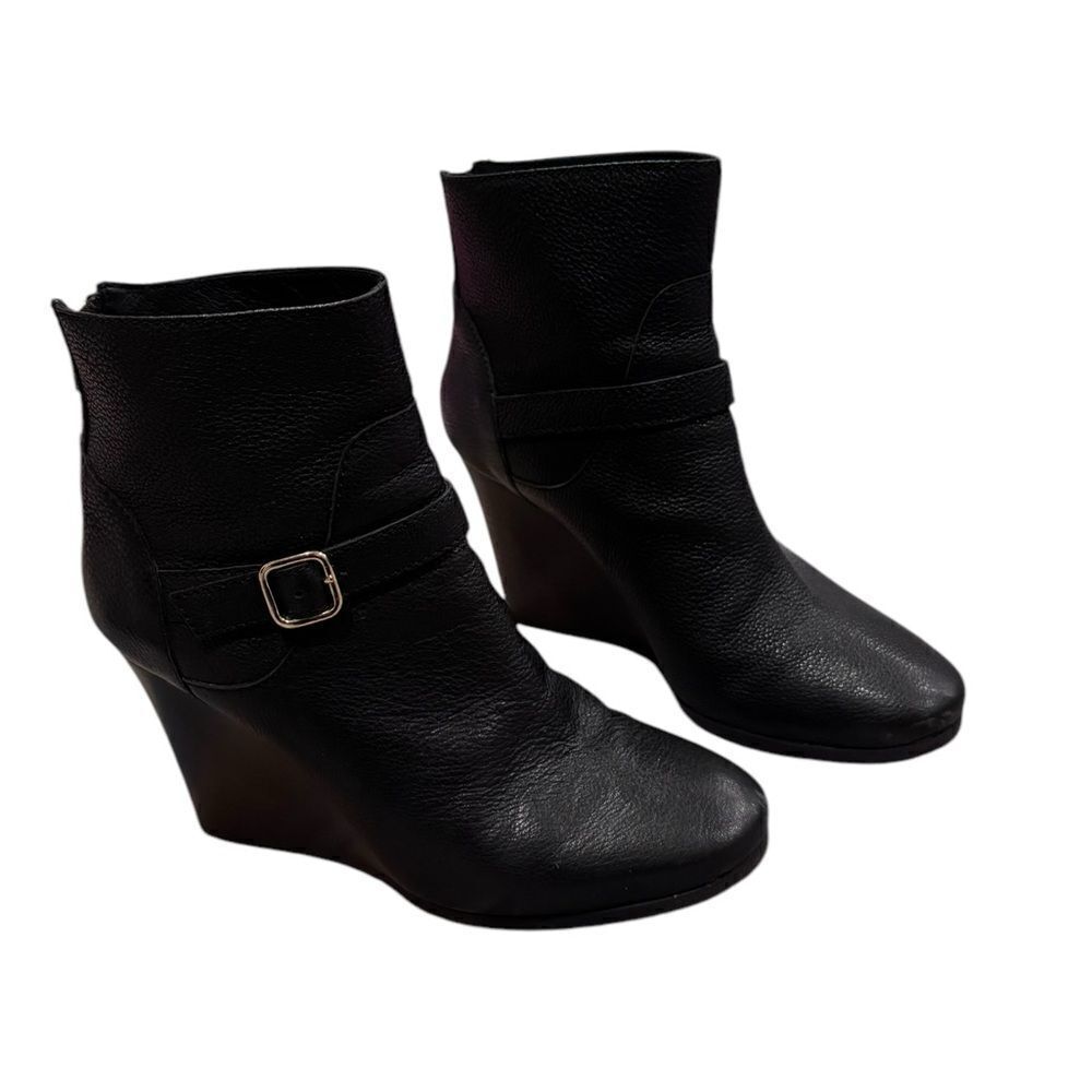 J.Crew Emmett Wedge Ankle Boots in black 8